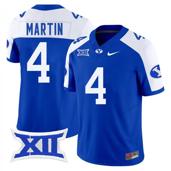 Mens Youths Choose LJ Martin Royal White Jersey Stitched Vapor
